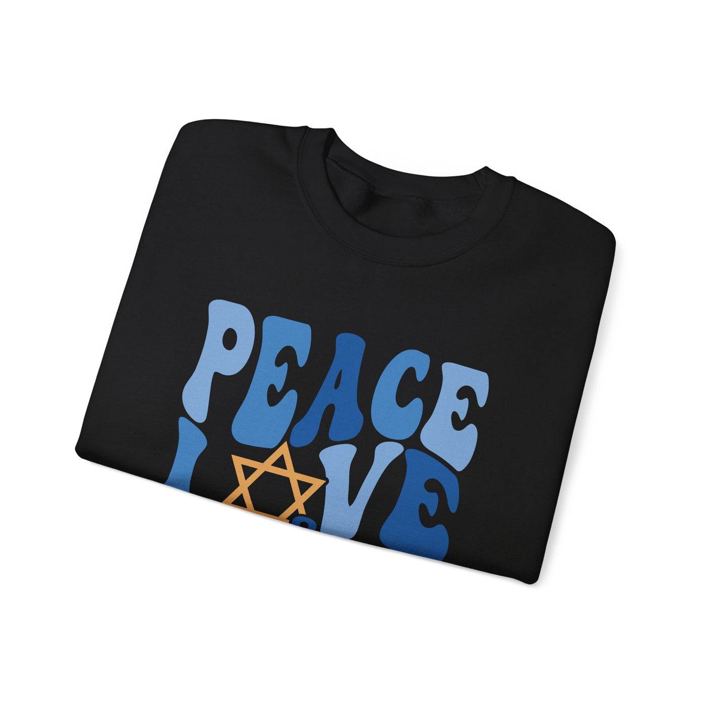 PEACE LOVE AND LIGHT SWEATSHIRT (GILDAN)