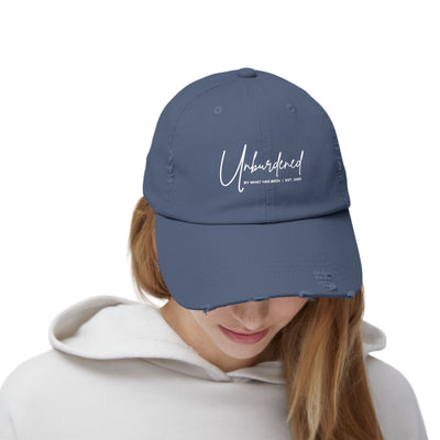 UNBURDENED BY WHAT HAS BEEN BASEBALL CAP