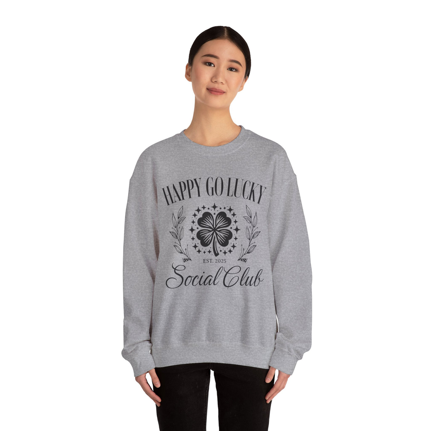 Happy Go Lucky Social Club Sweatshirt (GILDAN)