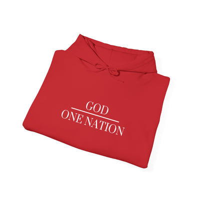 One Nation Under God Hoodie - 2 sided print (Gildan)