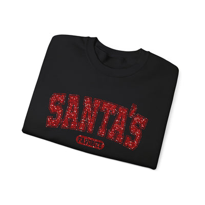 GLITTERY SANTA'S FAVORITE SWEATSHIRT (GILDAN)