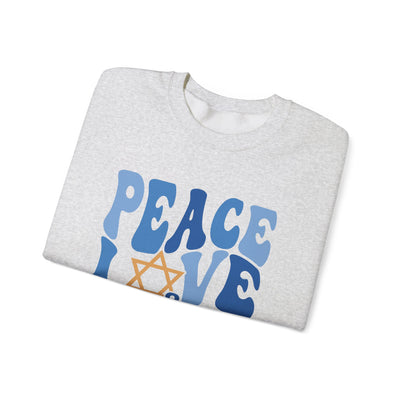 PEACE LOVE AND LIGHT SWEATSHIRT (GILDAN)