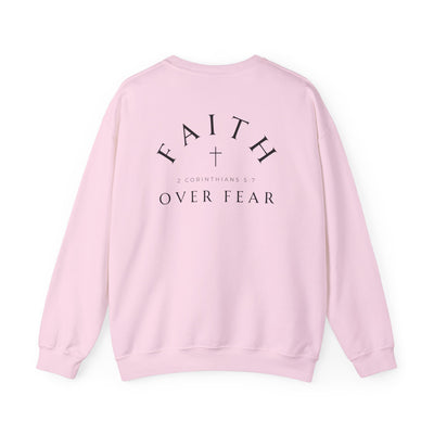 FAITH OVER FEAR SWEATSHIRT 2 SIDED PRINT (GILDAN)