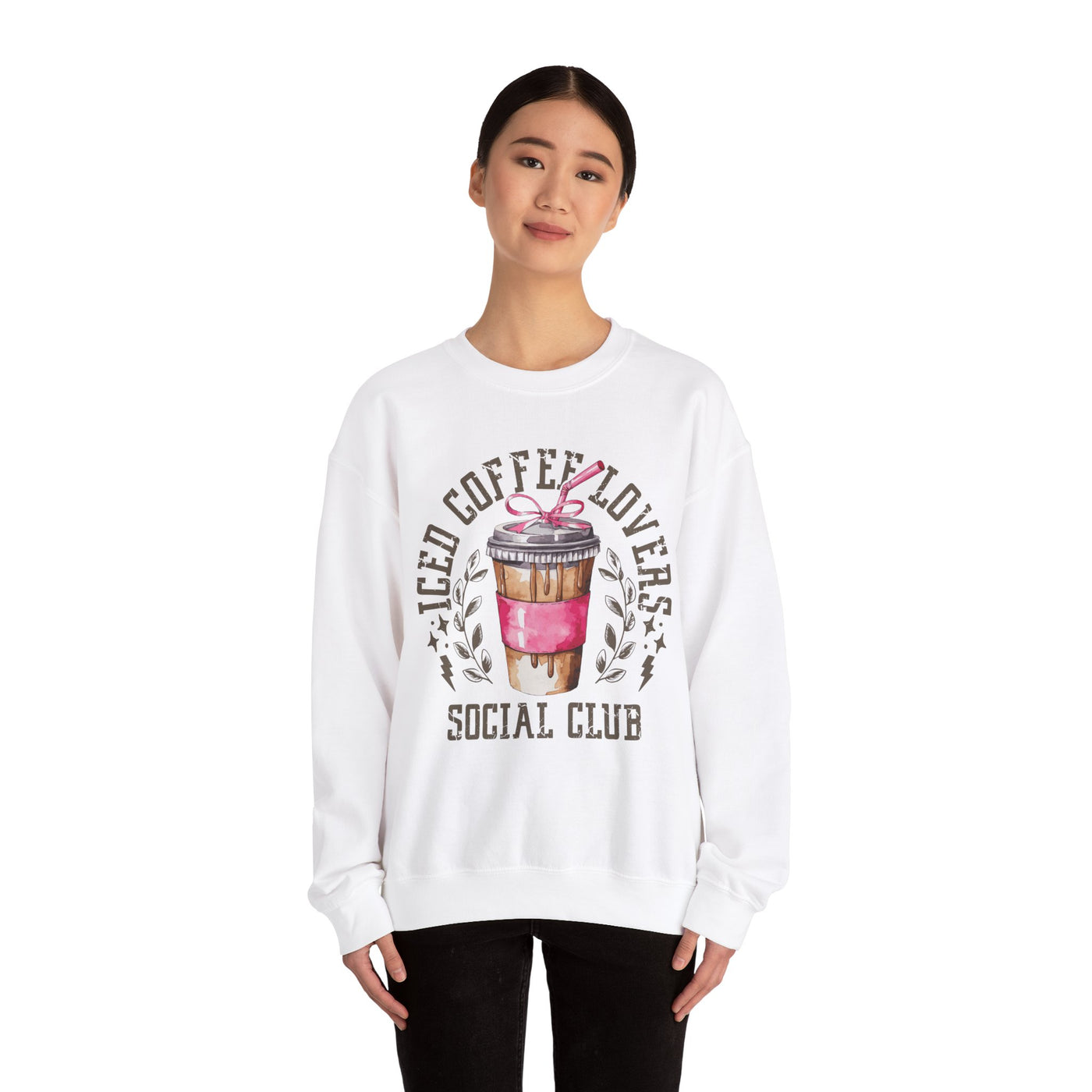 Iced Coffee Lovers Social Club Sweatshirt (GILDAN)