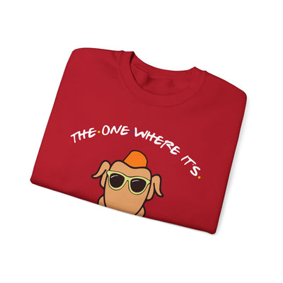 THE ONE WHERE IT'S THANKSGIVING SWEATSHIRT (GILDAN)