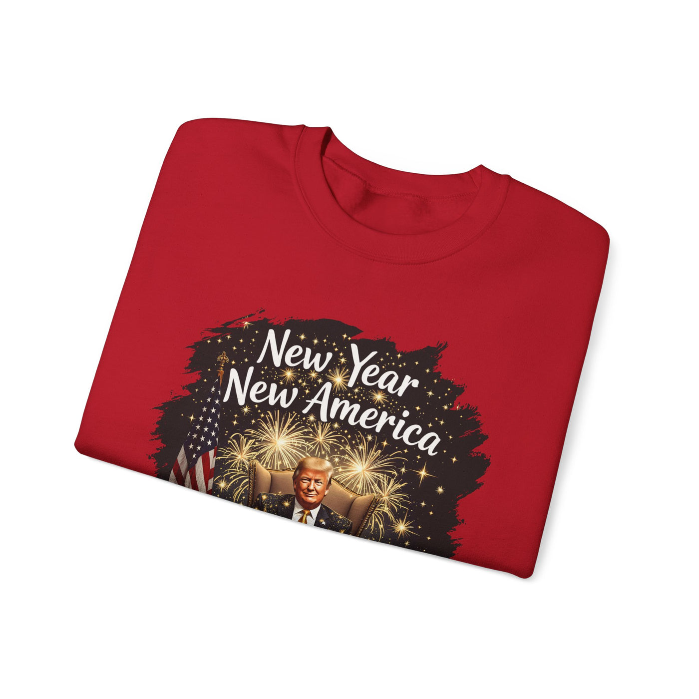 NEW YEAR NEW AMERICA SWEATSHIRT (GILDAN)