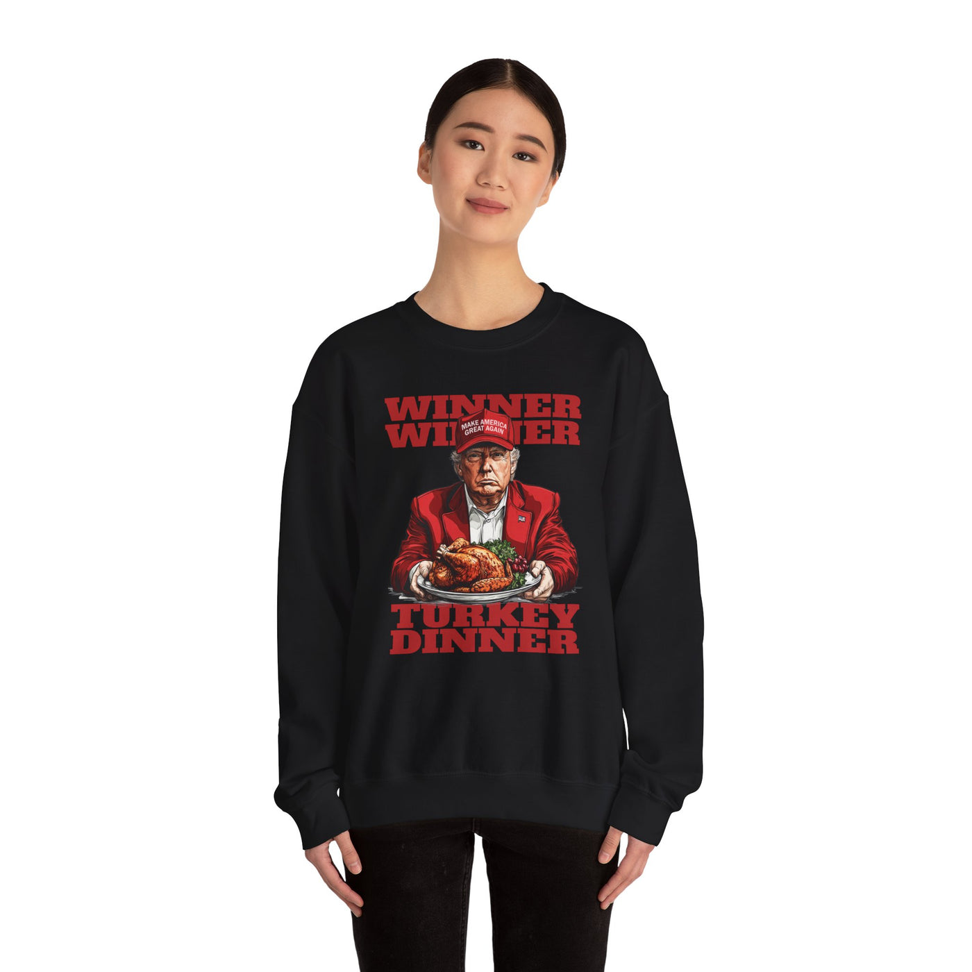 WINNER WINNER TURKEY DINNER SWEATSHIRT (GILDAN)