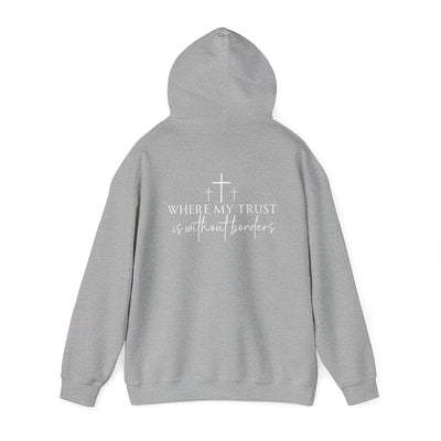 SPIRIT LEAD ME WHERE MY FAITH IS WITHOUT BORDERS HOODIE - 2 SIDED PRINT (Gildan)