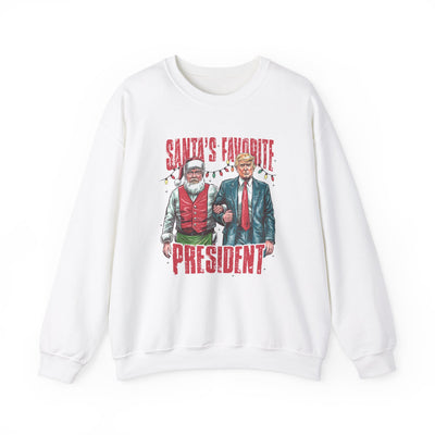 SANTA'S FAVOFRITE PRESIDENT SWEATSHIRT (GILDAN)