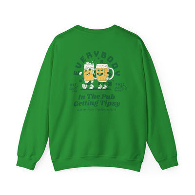 Everybody in the Pub Getting Tipsy 2 Sided Print Sweatshirt  (GILDAN)