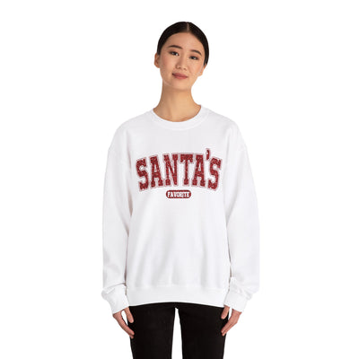 GLITTERY SANTA'S FAVORITE SWEATSHIRT (GILDAN)