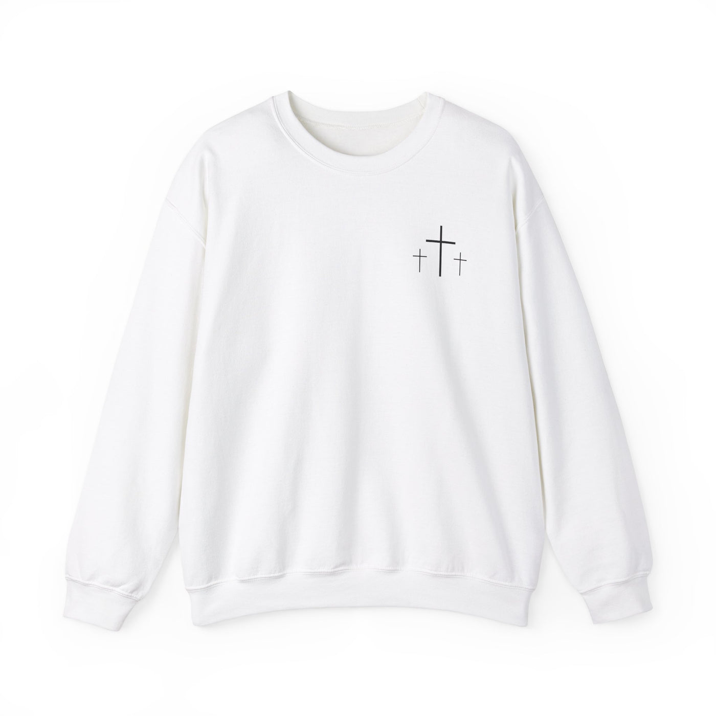 FAITH OVER FEAR SWEATSHIRT 2 SIDED PRINT (GILDAN)