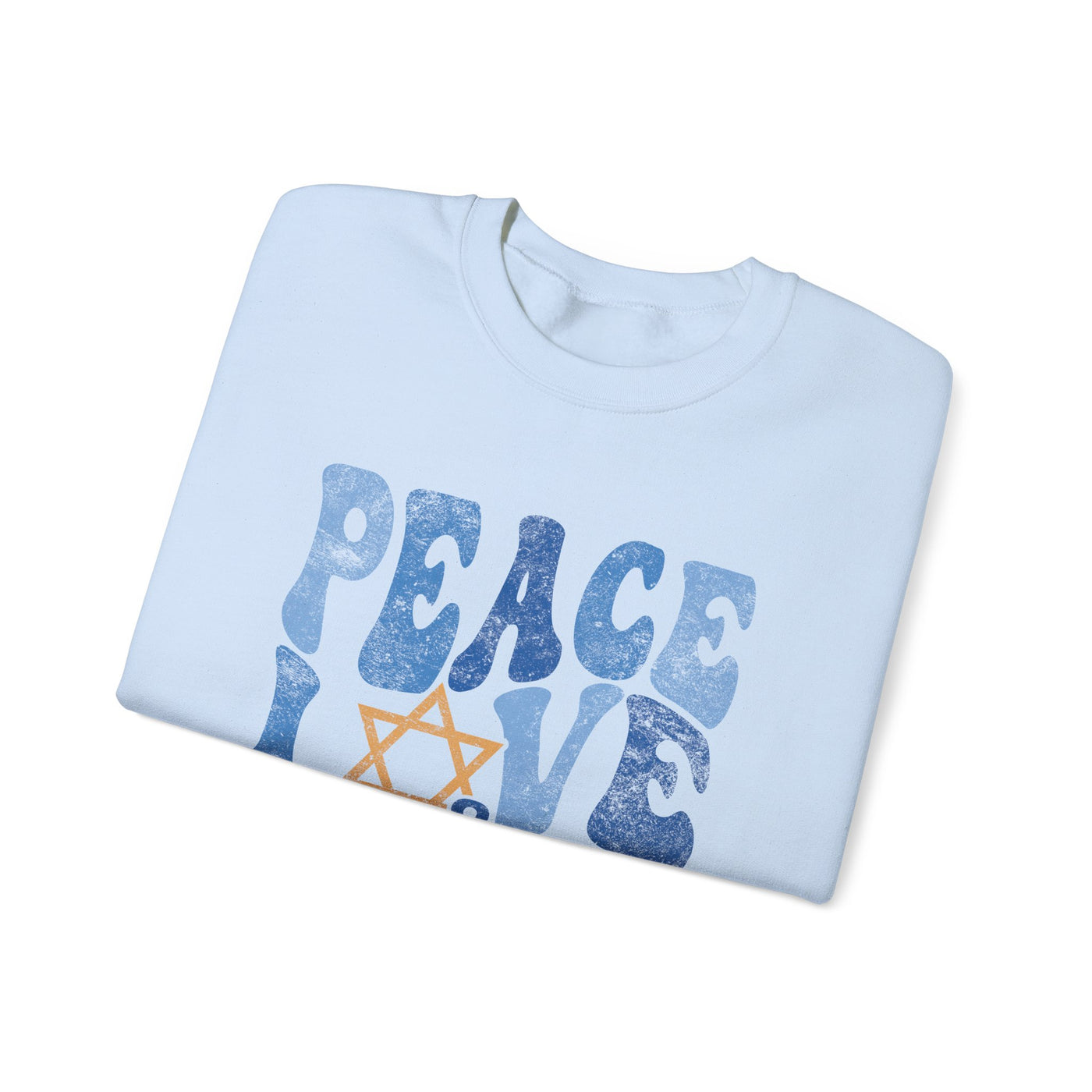 PEACE LOVE AND LIGHT VINTAGE SWEATSHIRT (GILDAN)