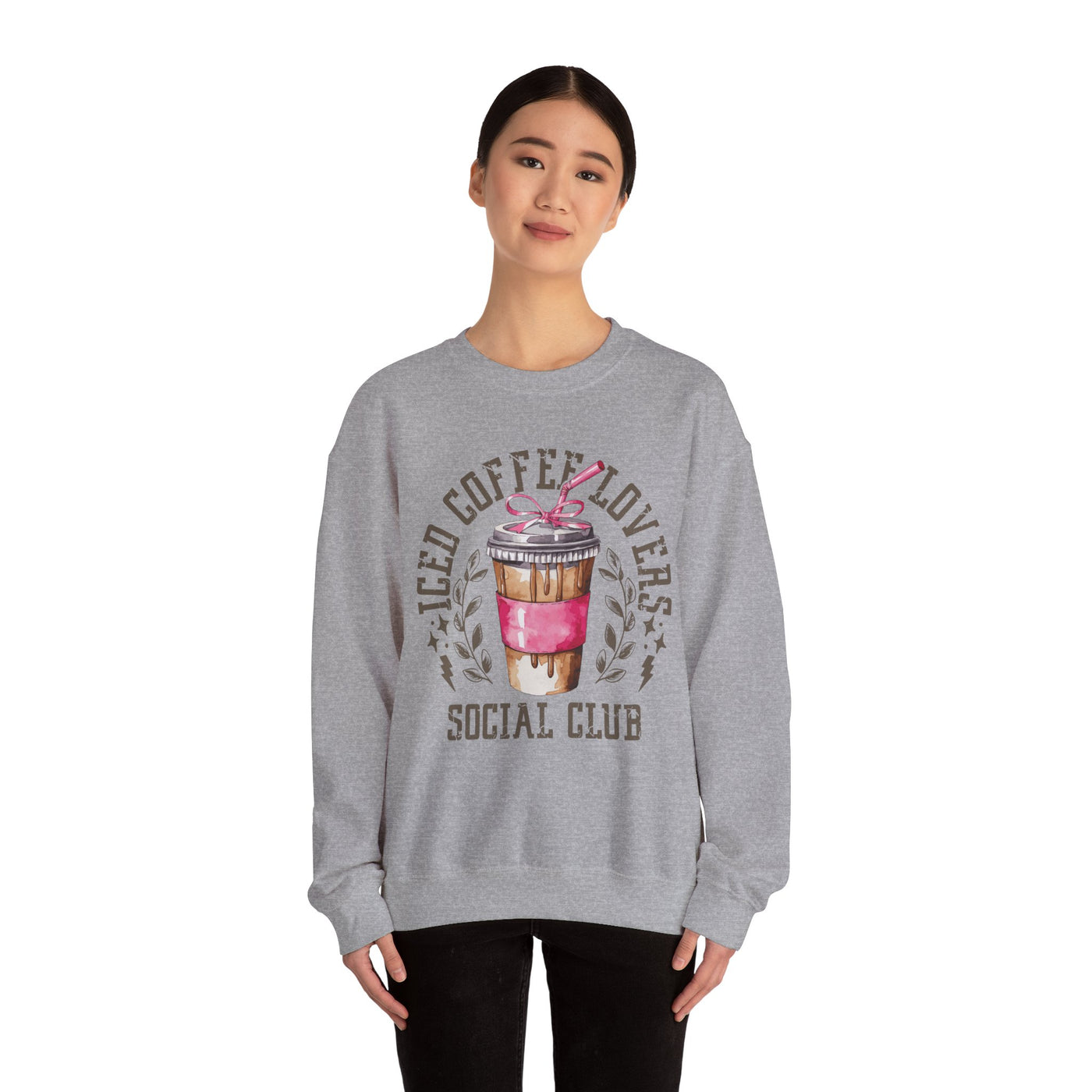 Iced Coffee Lovers Social Club Sweatshirt (GILDAN)