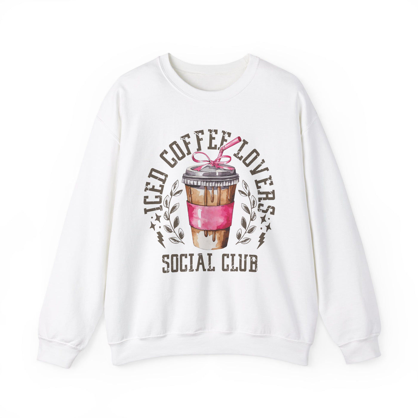 Iced Coffee Lovers Social Club Sweatshirt (GILDAN)