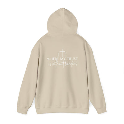 SPIRIT LEAD ME WHERE MY FAITH IS WITHOUT BORDERS HOODIE - 2 SIDED PRINT (Gildan)