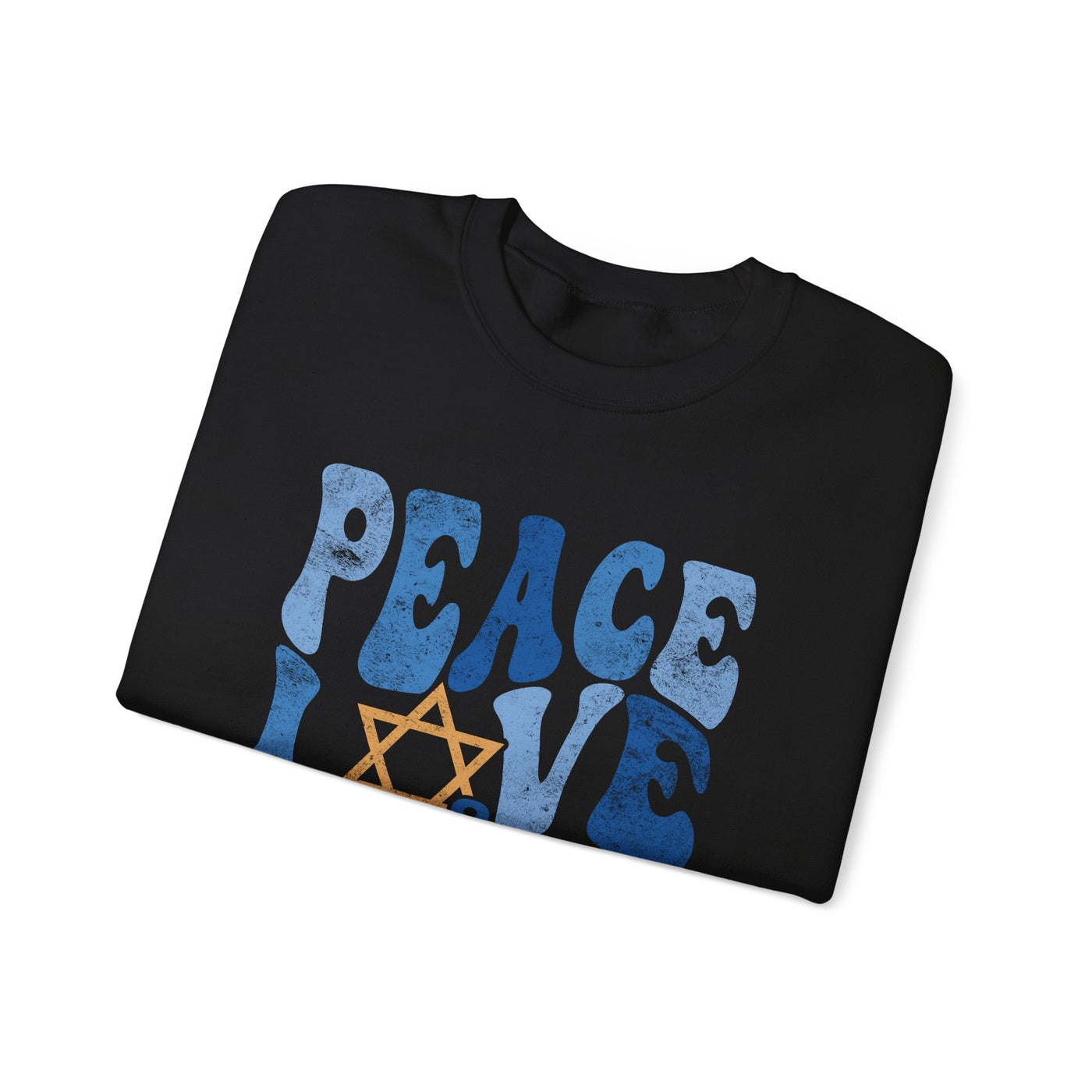 PEACE LOVE AND LIGHT VINTAGE SWEATSHIRT (GILDAN)