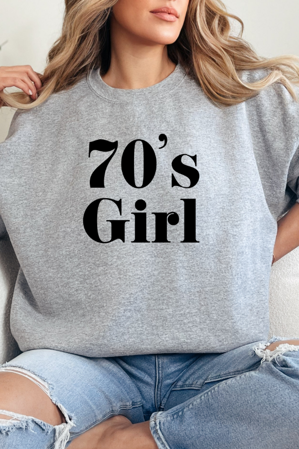 70's GIRL SWEATSHIRT (GILDAN)