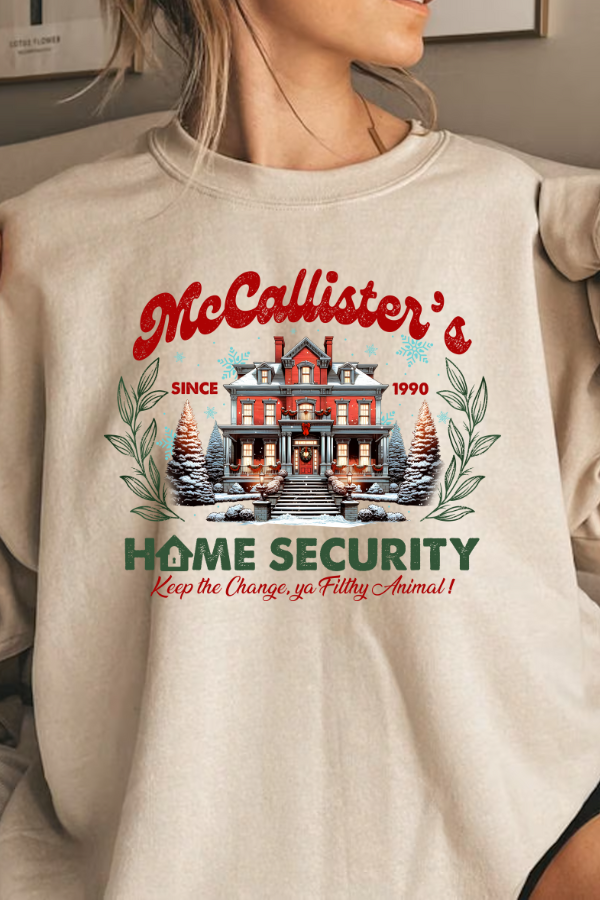 MCCALLISTER'S HOME SECURITY SWEATSHIRT (GILDAN)