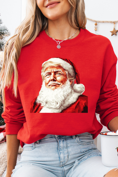 SANTA TRUMP SWEATSHIRT (GILDAN)