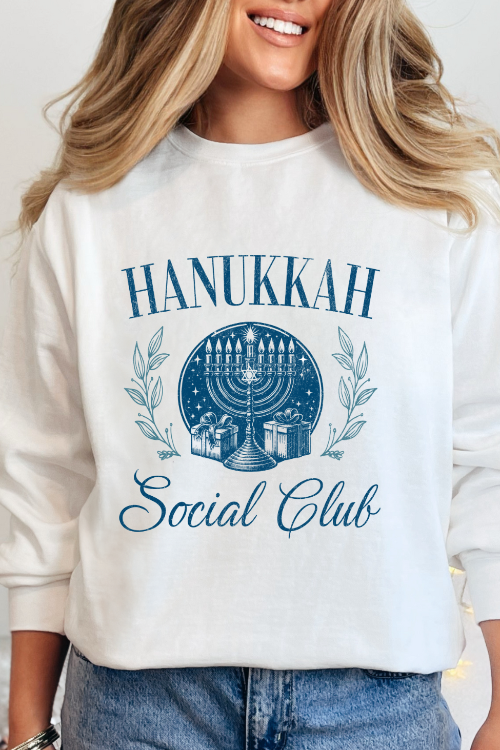 HANUKKAH SOCIAL CLUB SWEATSHIRT (GILDAN)