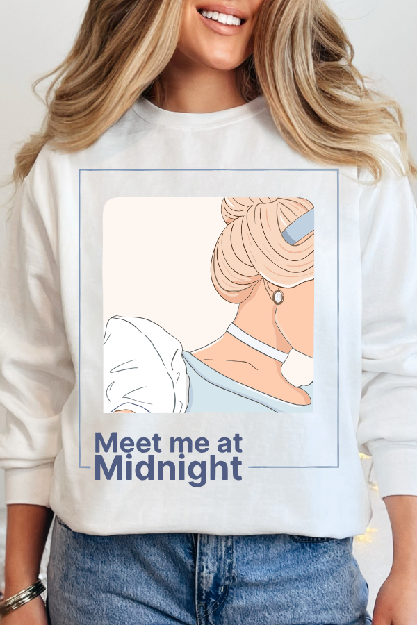 MEET ME AT MIDNIGHT SWEATSHIRT (GILDAN)