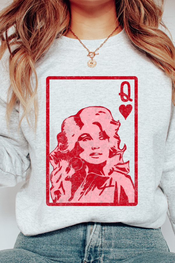 QUEEN OF HEARTS SWEATSHIRT (GILDAN)