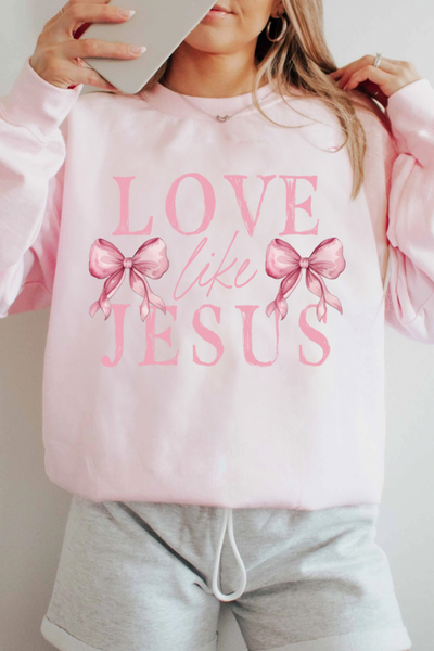 Love Like Jesus Graphic Sweatshirt 🎀💖 (GILDAN)