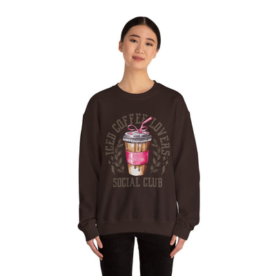 Iced Coffee Lovers Social Club Sweatshirt (GILDAN)