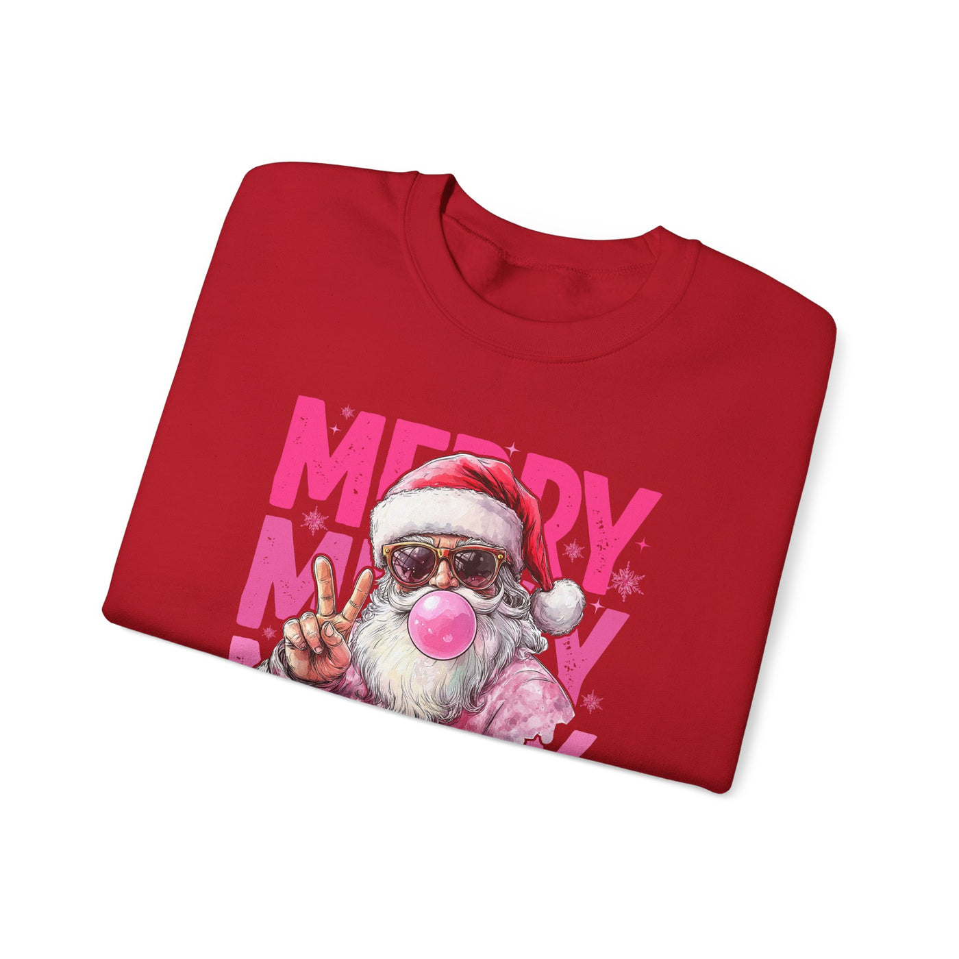 MERRY MERRY MERRY CHIRSTMAS SWEATSHIRT (GILDAN)