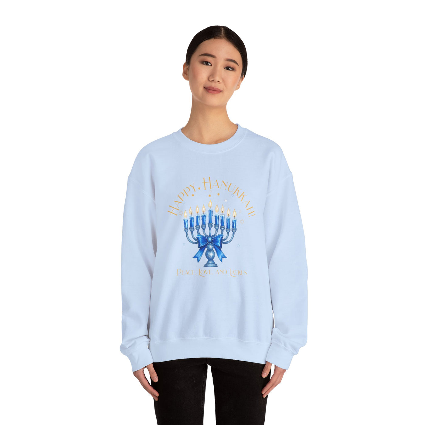 HAPPY HANUKKAH SWEATSHIRT (GILDAN)