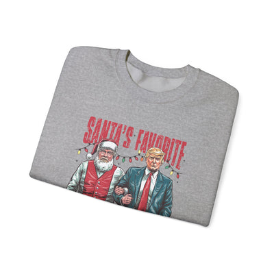 SANTA'S FAVOFRITE PRESIDENT SWEATSHIRT (GILDAN)