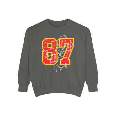 87 Karma Football Season Sweatshirt (COMFORT COLORS)