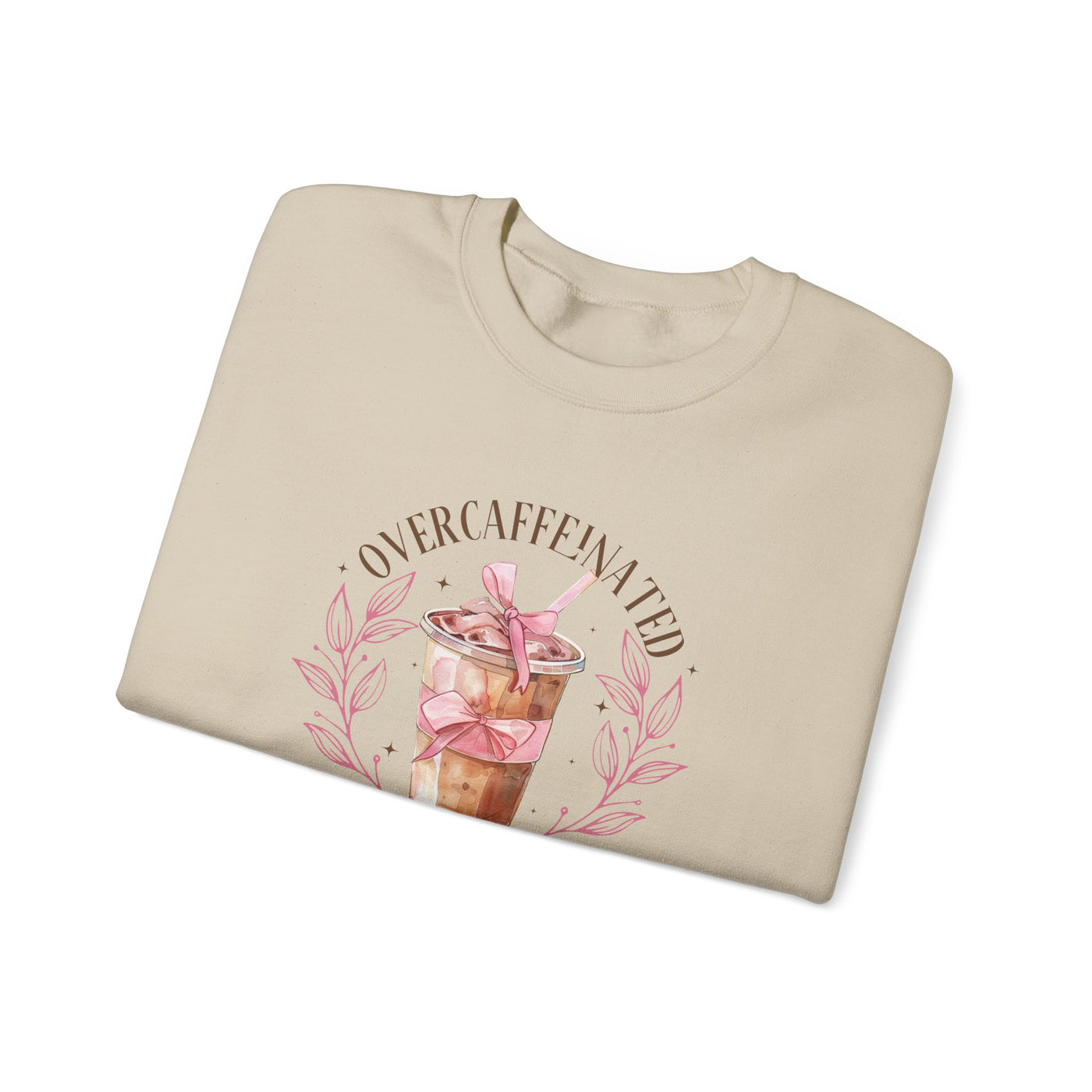 Overcaffeinated Girls Club Sweatshirt (GILDAN)