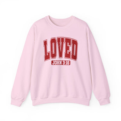 Loved John 3:16  Distressed Graphic Sweatshirt (GILDAN)