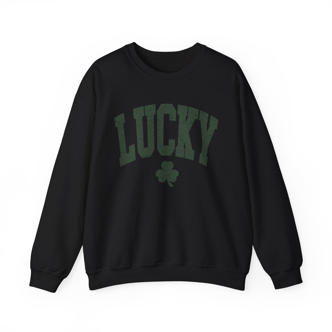 Lucky Sweatshirt - distressed  (GILDAN)