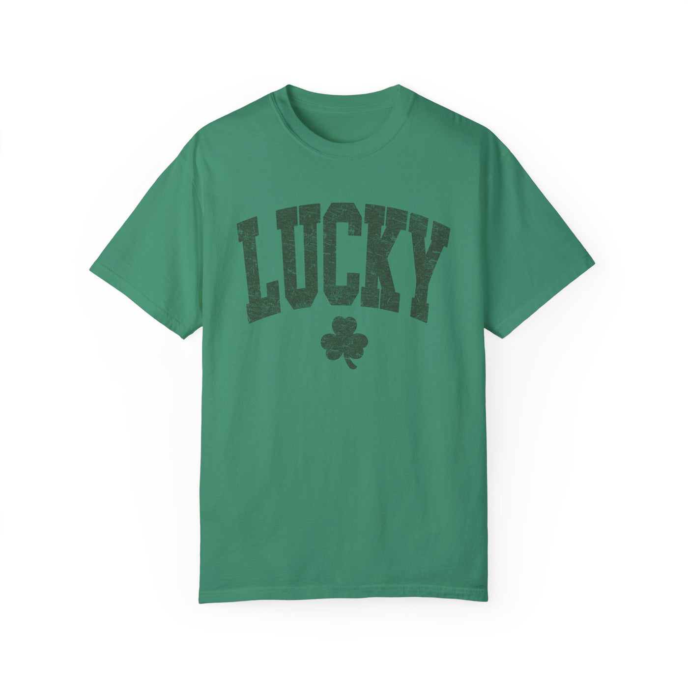 Lucky T-shirt - distressed (Comfort Colors)