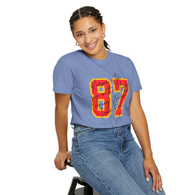 87 Karma Football Season T-shirt (COMFORT COLORS)