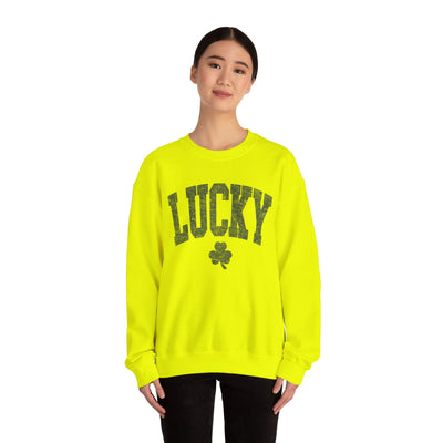 Lucky Sweatshirt - distressed  (GILDAN)