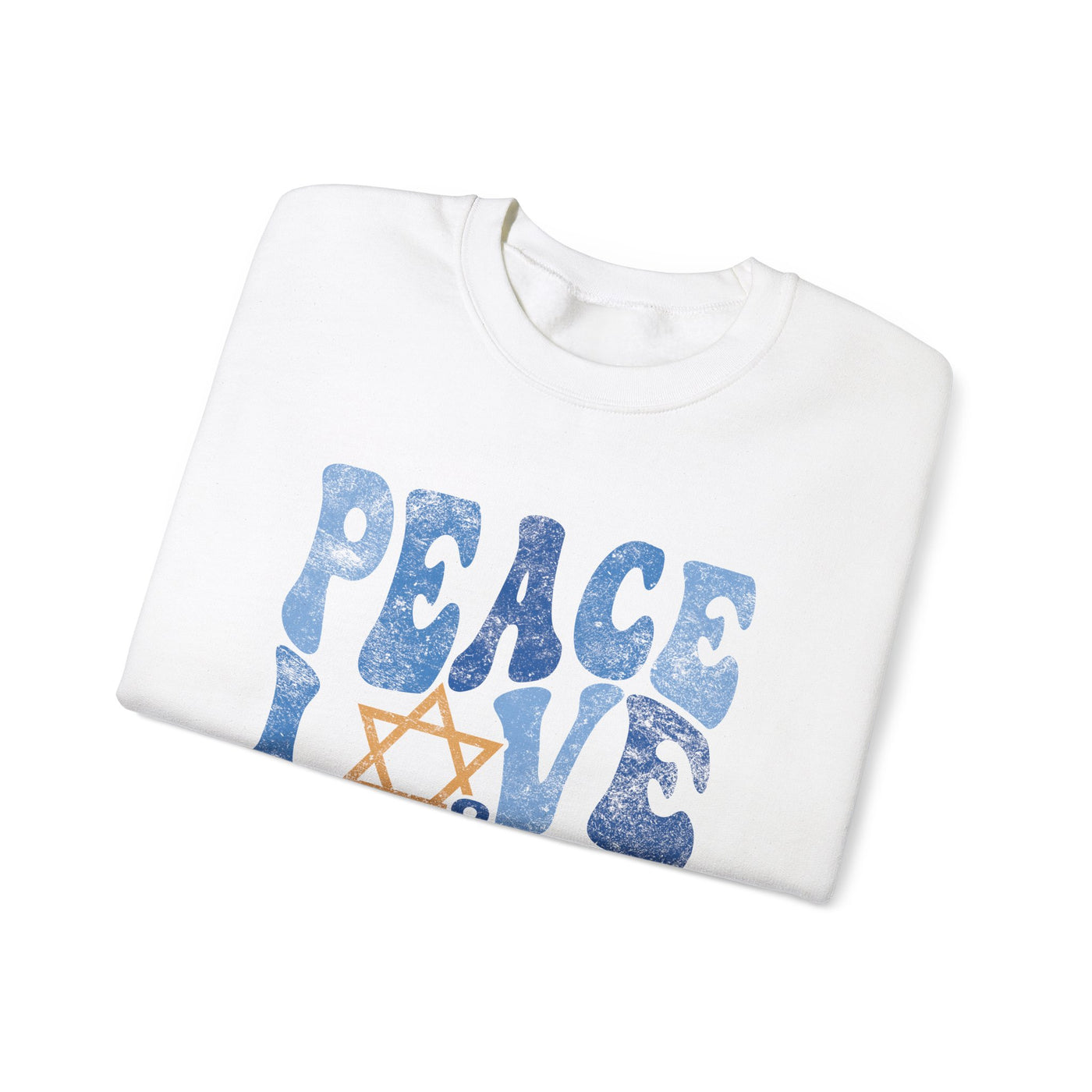 PEACE LOVE AND LIGHT VINTAGE SWEATSHIRT (GILDAN)