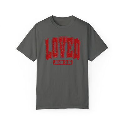 Loved John 3:16 Distressed Graphic T-shirt (Comfort Colors)