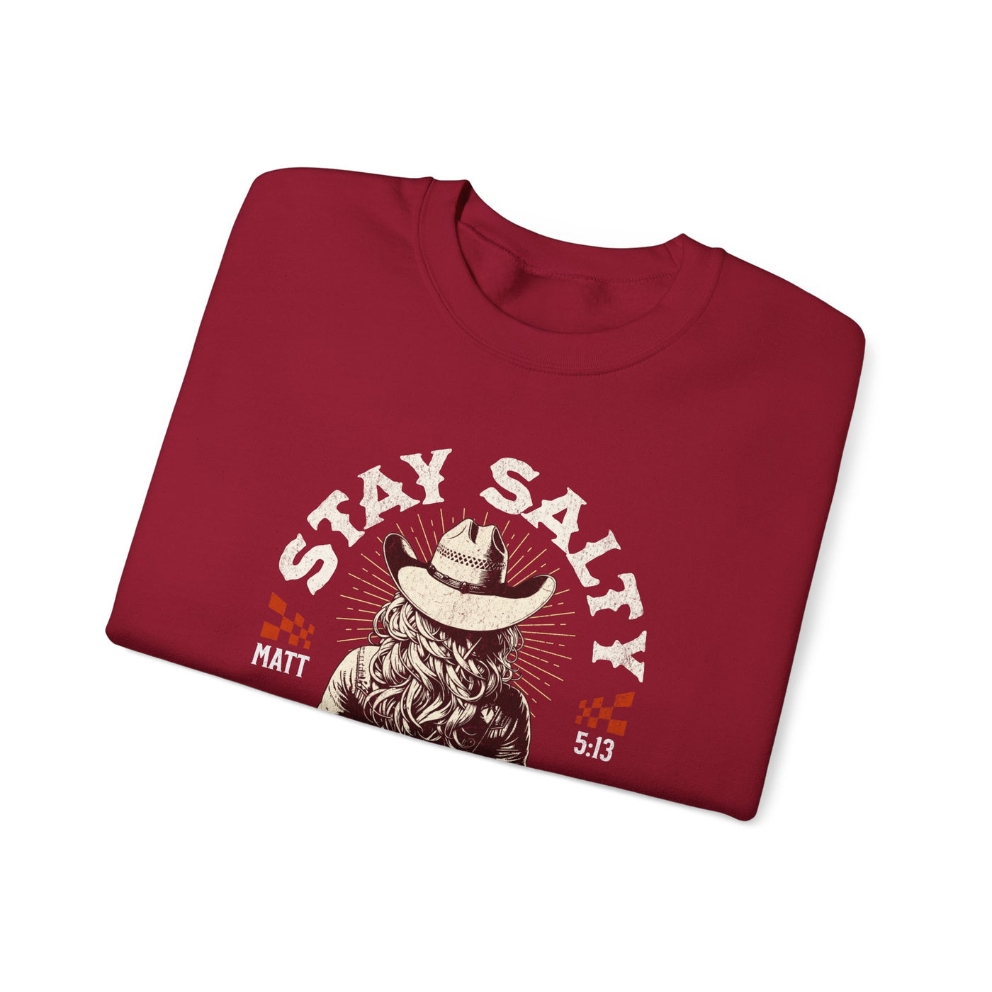 Stay Salty Cowgirl Sweatshirt (GILDAN)