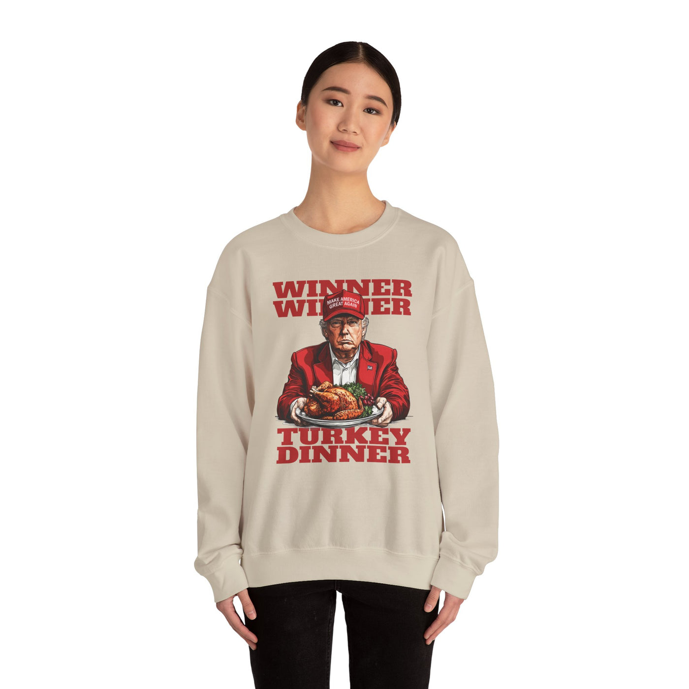 WINNER WINNER TURKEY DINNER SWEATSHIRT (GILDAN)