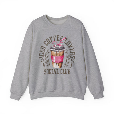 Iced Coffee Lovers Social Club Sweatshirt (GILDAN)