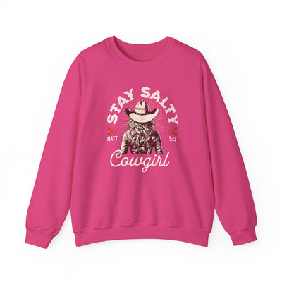 Stay Salty Cowgirl Sweatshirt (GILDAN)