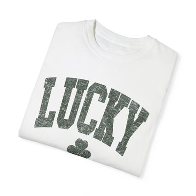 Lucky T-shirt - distressed (Comfort Colors)