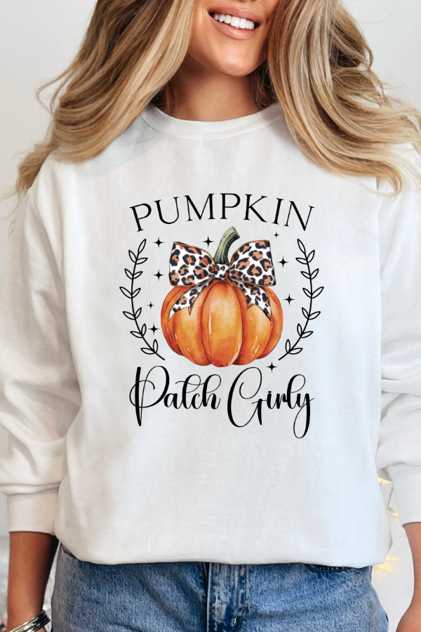 Pumpkin Patch Girly Sweatshirt (Comfort Colors)