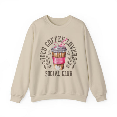 Iced Coffee Lovers Social Club Sweatshirt (GILDAN)