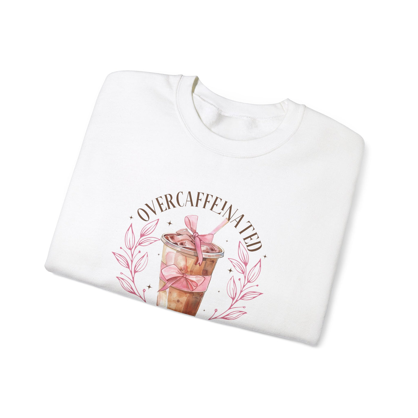 Overcaffeinated Girls Club Sweatshirt (GILDAN)