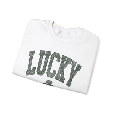 Lucky Sweatshirt - distressed  (GILDAN)